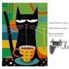 Bgraamiens Puzzle-Coffee Cat- Modern Art Puzzle Cartoon Cat Puzzle 1000 Pieces Puzzle for Adult, Color Challenge Puzzle for Adult