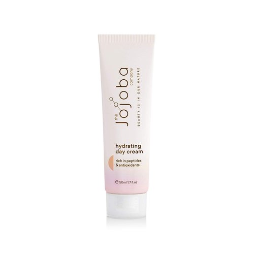 The Jojoba Company Hydrating Day Cream - Moisturizer for All Skin Types - Improves Skin Elasticity - Fast Absorbing - Softens & Smooths - 50ml