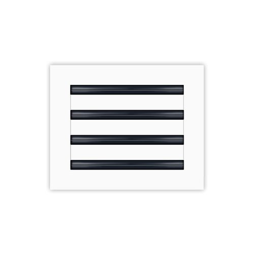 BUILDMART - 10x8 Modern AC Vent Cover - Decorative White Air Vent - Standard Linear Slot Diffuser - Register Grille for Ceiling, Walls & Floors - Texas Buildmart