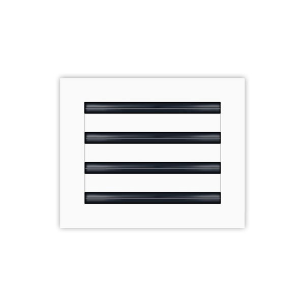 BUILDMART - 10x8 Modern AC Vent Cover - Decorative White Air Vent - Standard Linear Slot Diffuser - Register Grille for Ceiling, Walls & Floors - Texas Buildmart