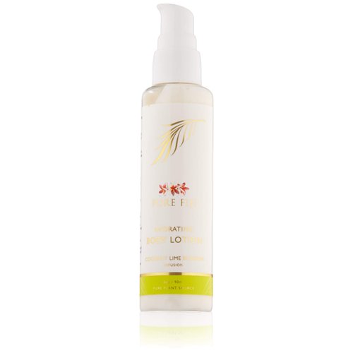 PURE FIJI Body Lotion Hydrating - Moisturizing Lotion for Dry Skin with Coconut Milk and Vitamin E, Organic Body Lotion For Women and Men, Coconut Line Blossom Scent, 3 oz