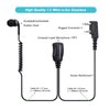 COMMIXC (2 Pack Walkie Talkie Headset, 2-Pin 3.5mm/2.5mm in-Ear Walkie Talkie Earpiece with PTT Mic, Compatible with Kenwood Bao Feng Two-Way Radios