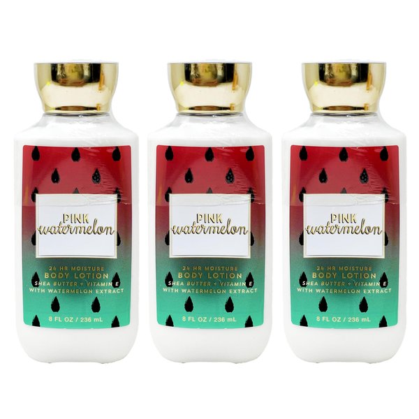 Bath & Body Works Pink Watermelon - 3 Pack Of Body Lotion