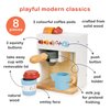 Mentari Toys - Barista Set - Wooden Coffee Machine Pretend Food Play Toy with Espresso Capsules and Cups - Made with Premium Materials and Craftsmanship - Age 3+