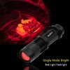 AuKvi High Power Red Light Flashlight,Mini Red Flashlight,Single Mode Red LED Flashlight, Zoomable Red Light Torch for Astronomy Aviation Night Observation