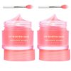 2PcsLip Sleeping Mask: Nourish, Hydrate, Vitamin C, Antioxidants, Flaky, and Night Repair Lip Balm for Chapped Cracked Dry Lips, Nourishing & Hydrating Lip Mask, 0.7 oz.