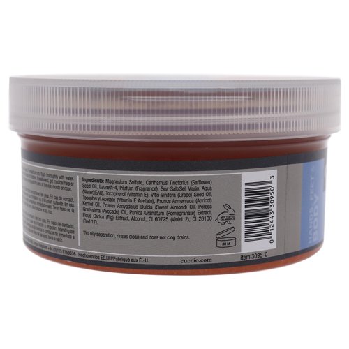 Cuccio Naturale Sea Salt Scrub - Gently Exfoliates To Remove Dead Skin Cells - Leaves Skin Supple, Radiant And Youthful Looking - Paraben And Cruelty Free - Pomegranate And Fig - 19.5 Oz