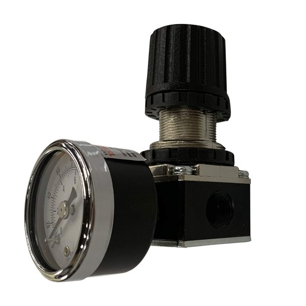 New Mini Air Pressure Regulator 1/4" w/ Free Gauge