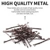 Mini Brown Bobby Pins Holder - 200 PCS Brown Bobby Hair Pins for Women Thick Hair Styling Small Bobby Pins with Clear Box