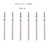 MZCMSL Tapered Barrel Cuticle Drill Bit Set with Case, 6pcs Pro Diamond Nail Bits for Nail Prep,3/32 Shank Electirc Nail Tool (Medium)