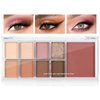 GEUUFEA Matte Nude Eyeshadow Palette, Pink Brown Eye Shadow Powder Palette, Blendable Eyeshadow Shade for a Sweet Everyday Makeup Look