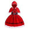 Dressy Daisy Little Red Riding Hood Fancy Dress Up Costume Set with Cloak Cape for Kids Girls Size 10-12