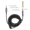 weishan ATH-M50xBT Cable, Coiled Aux Cord Replacement for Audio Technica ATH-M50xBT2, ATH-SR50BT Wireless Headphones, 3.5mm(1/8") Extension Wire with 6.35mm(1/4") Adapter, 14ft
