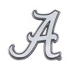 FANMATS 14806 Alabama Crimson Tide 3D Chrome Metal Auto Emblem - A Primary Logo