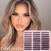 Fluffy Lash Extension Kit 60D+80D+100D Lash Clusters Thick Eyelash Extension Kit 10-18mm Individual Lashes Kit 300PCS Eyelashes Extension with Bond and Seal and Lash Extension Tweezers by TNFVLONEINS