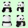 Larcele Animal Series Micro Building Blocks Animal Set, DIY Mini 3D Building Toy Bricks,915 Pieces KLJM-07 (Bamboo Panda)
