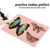 Tattoo Practice Skin with Transfer Paper - 32PCS Tattoo Fake Skin and Stencil Paper Kit Includes 12PCS Double Side Skin and 20PCS Tattoo Transfer Paper for Beginners & Experienced Artists…