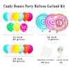 Sweet Candy Balloon Garland Arch Kit - Rose Red Teal Blue Yellow Balloons Neon Balloons Arch Candy Lollipop Balloons for Girls Rainbow Candyland Birthday Baby Shower Christmas Party Decorations