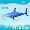 ILEISURELY 3PCS Inflatable Shark Pool Toys, 25 Inch Shark Pool Party Decorations for Birthday Pool Christmas, Party Favors Supplies Gift for Kids Adults