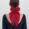 4 PACK Red Satin Bows Hair Barrettes, Hair Bows for Women, Hair Bow with Long Tail, Long Tail Valentine's Day Hair Accessories, Hair Accessories for Women