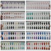 LoveOurHome 240pc Almond Press on Nails Flower Swirl Butterfly 10 Designs Medium Pointed Acrylic French Tips Full Cover Gel Fake Nails Reusable Artificial Fingernails for Women Girls Kids