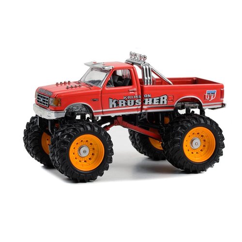 1989 F-250 Monster Truck Red Krimson Krusher Kings of Crunch Series 13 1/64 Diecast Model Car by Greenlight 49130F