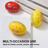 Easter Basket Stuffers, 12 Pcs Wooden Easter Eggs for Kids Babies, Egg Shakers Musical Percussion Instruments for Valentines Easter