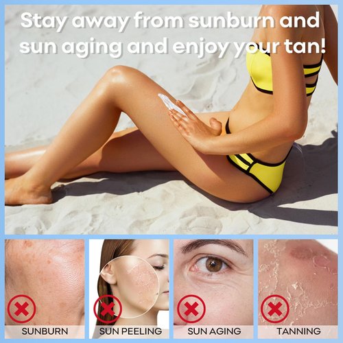 Mineral Sunscreen, SPF 50+ Sunscreen Lotion with Zinc Oxide, Sunscreen for Face and Body, Calms Sensitive Skin and All Skin Types, Broad Spectrum UVA/UVB Sun Protection, 1.7 FL OZ