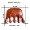 Wooden Massage Comb Gua Sha Comb Wide Tooth for Head Scalp, Facial, Body Massage Natural Sandalwood Massager Acupressure Tools Gift for Man/Women