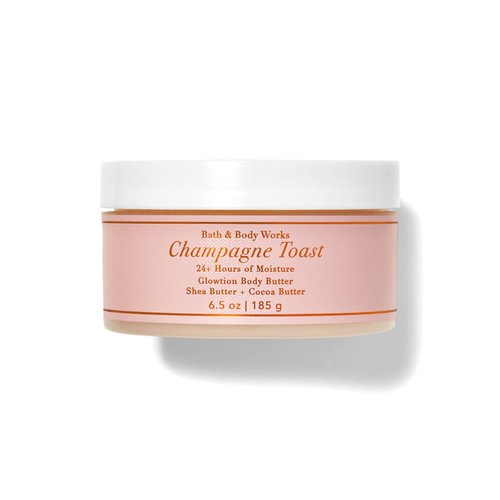 Bath and Body Works Body Care 24+ Hours Moisture Body Butter - SNOWFLAKES & CASHMERE w/Shea & Coco Butter - 6.5 oz (Champagne Toast)