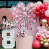 Hot Pink Balloon Arch Kit, Metallic Baby Pink Silver Balloons for Kid Girl Princess Cartoon Anime Theme Birthday Cute Cat Party Decorations Baby Shower Engagement Wedding Valentines Day Party Supplies