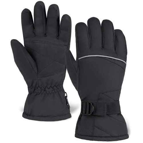 Tough Outdoors Ski Gloves - Thermal Waterproof Snow Gloves - Snowboarding Insulated Gloves for Women & Men - Winter Snow & Skiing Gloves