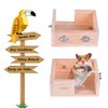 Litewoo Hamster Habitat Platform Wooden Perches Cage Accessories for Hamster Chinchilla Gerbil Squirrel Bird Parrot Chipmunk Small Animals