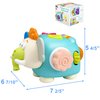iPlay, iLearn Baby Elephant Activity Cube, Infant Busy Cube Montessori Toy 1 Year Old, Toddler Carseat Plane Travel Toy, Education Sensory Development Gift Stocking Stuffer 6-9-12-18 Month 2 3 Year