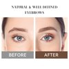 Music Flower Eyebrow Pencil Double Ended, Waterproof Natural Brow Enhancing Pen, Long lasting Eye Makeup, Pack of 1, Light Brown