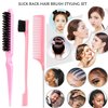 BestLand 5 Pcs Hair Wax Stick Set - Flyaways Edge Control, Hair Finishing & Styling, Gel Stick - Dance Competition Essentials (Pink)