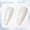 SUPWEE Pearl Shell Gel Polish Nail Mermaid Gel Nail Polish White Pearlescent Gel Nail Polish Shell Thread Glitter Gel Polish 10ML Shimmer Mermaid Soak Off UV LED Gel