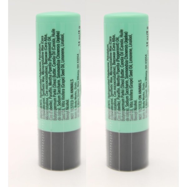 Mint Lip Balm (No 1421), Bath and Body, C O Bigelow, 0.14 oz each, 2 pack