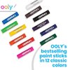 Ooly Chunkies 12 Mess Free Paint Sticks For Kids, Tempera Paint Sticks Kid Safe Colors, No Mess Quick Drying Art Supplies for Toddlers and Kids