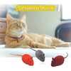 Andiker 3 Pcs Cat Mouse Toy, Flocking Squeaking Mouse Cat Toy 3 Random Colors Soft Small Cat Toys for Indoor Cats Interactive Cat Toy for Cats and Kitten to Catch and Bit (3pcs)