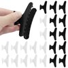 Coufce 24 Pack Sectioning Styling Hair Clips Black and White Butterfly Claw Clamps Holding Thick and Thin Hair Hair Accessories Ideal for Cutting Coloring