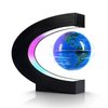 Flagest Magnetic Levitation Floating Globe, Levitating C Shape Globe with LED Lights for Education Home Office Desk Bookshelf Decor, Holiday Anniversary Creative Item(3.3 Inches Globe)