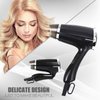 VeMee Compact Hair Dryer with Folding Handle, 1.1kW, Black, 3 Settings