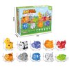 HAPPYMATE Learning Toys for 2 3 4 Year Old, 20 Pcs Number Matching Game with Digital English, 10 Different Animal Figures, Preschool Activities Montessori Fine Motor Toys for Toddlers Kids