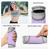 Hand Weights for Women Men 1lbs Each Weight, Soft Dumbbells Set of 2 Detachable Dumbbell Walking Weight with Hand Strap for Home Gym Exercise Workout Running Aerobics, Light Purple