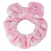 Hairizone Cosmetic Hair Band for Face Washing Shower Spa and Makeup, Soft and Cute Big Bow Headband for Kids and Girls (Light Pink)