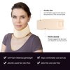 Soft Foam Neck Brace Universal Cervical Collar, Adjustable Neck Support Brace for Sleeping - Relieves Neck Pain and Spine Pressure, Neck Collar After Whiplash or Injury (3" Depth Collar, M)