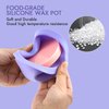 Silicone Wax Warmer Liner Pot Removable Silicone Wax Bowl for Waxing Replacement 14oz Microwave Easy to Clean Reuse 3pcs Non-Stick Silicone Waxing Bowl