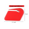 Magnetic Letter Opener Envelope Slitter Plastic Razor Blade Paper Knife,3 Pack (red,Blue,Black)