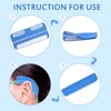 NATAKU 12 Pack Nasal Cannula Ear Cushions Oxygen Cannula Face Soft Cover for Oxygen Users to Help Relieve Ear Pain and Prevent Cheek Indentation Discomfort(Blue)